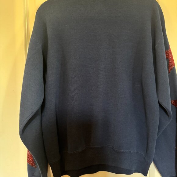 Washington University Vintage sweatshirt embellished with Red Glitter Stars - Picture 8 of 9